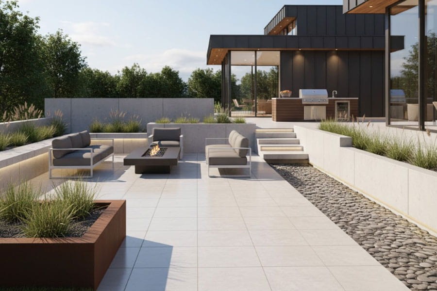 modern hardscape design