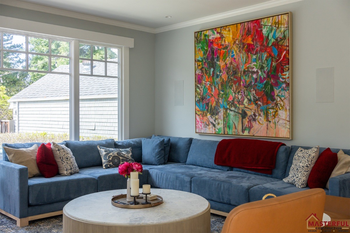 Masterful Construction Inc. 14-2 San Mateo Outdoor Kitchen and Living Space Design  