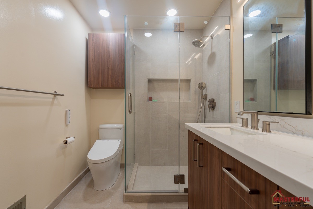 Masterful Construction Inc. 2-7 Adelaide Belmont Bathroom Renovation  