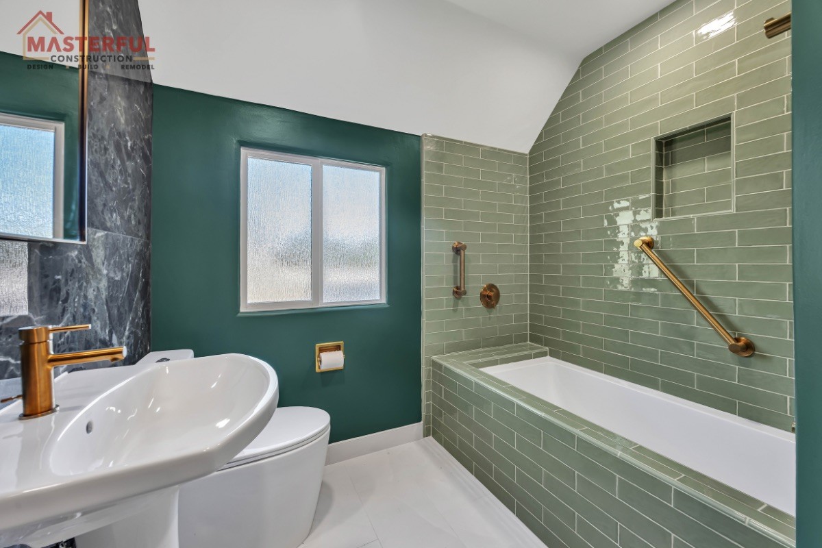 Masterful Construction Inc. 3-1 Guest Bathroom Remodeling San Mateo  