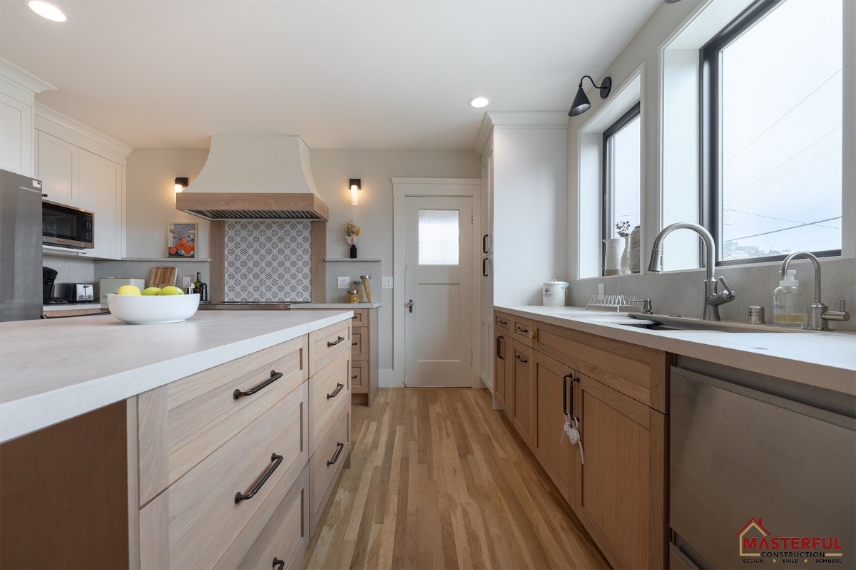 Masterful Construction Inc. 8-14 Complete Kitchen + Bathroom Remodel San Francisco Santa Ysabel Ave  