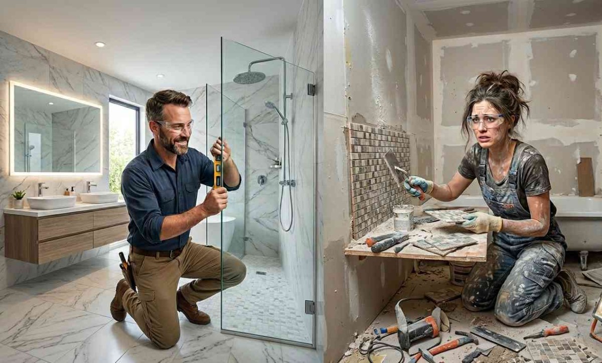 Bathroom Remodel Company vs DIY Renovation